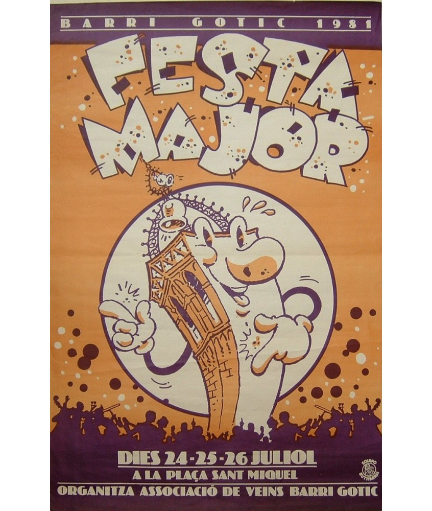 FESTA MAJOR 1981. BARRI GOTIC.. BARCELONA