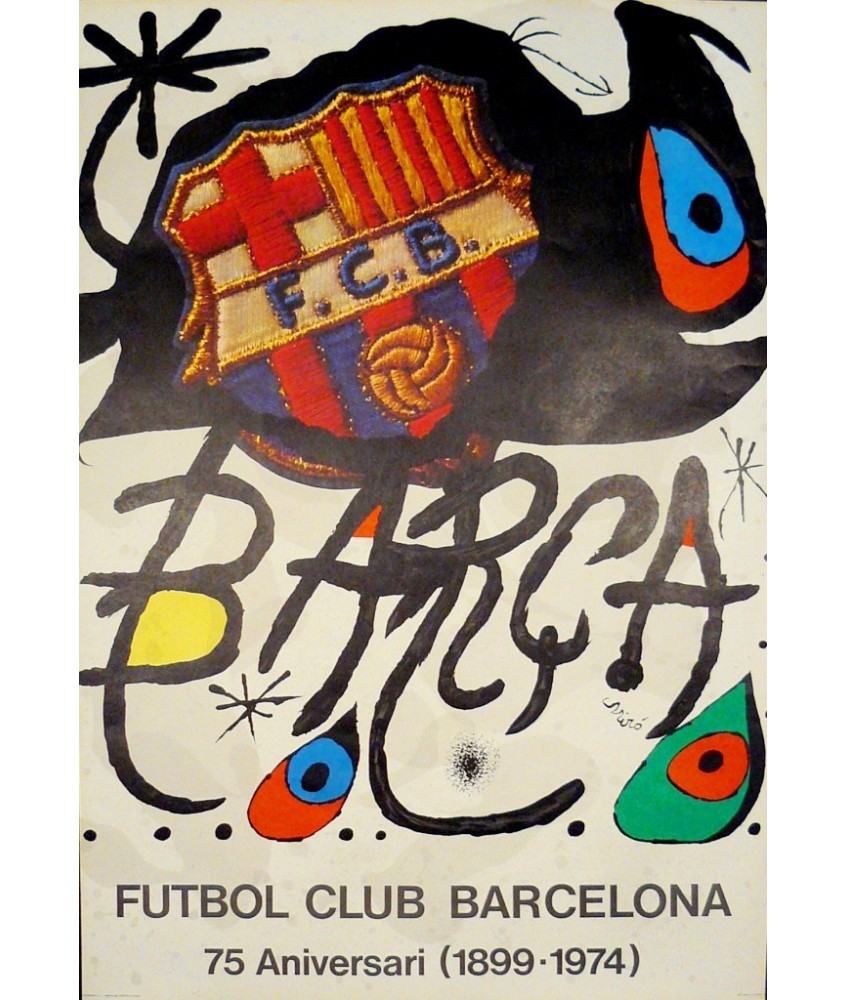 MIRÓ. BARÇA, FUTBOL CLUB BARCELONA 75 ANIVERSARI (1899-1974)