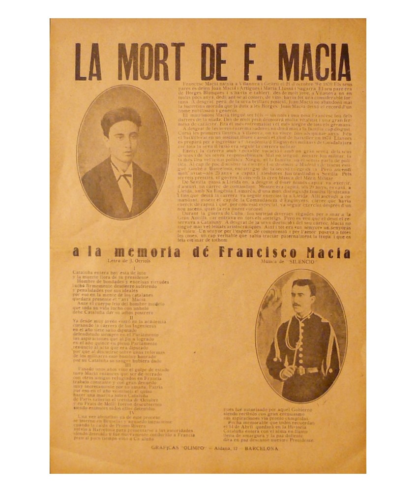 LA MORT DE F. MACIA