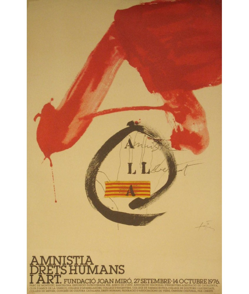 AMNISTIA, DRETS HUMANS I ART. TAPIES