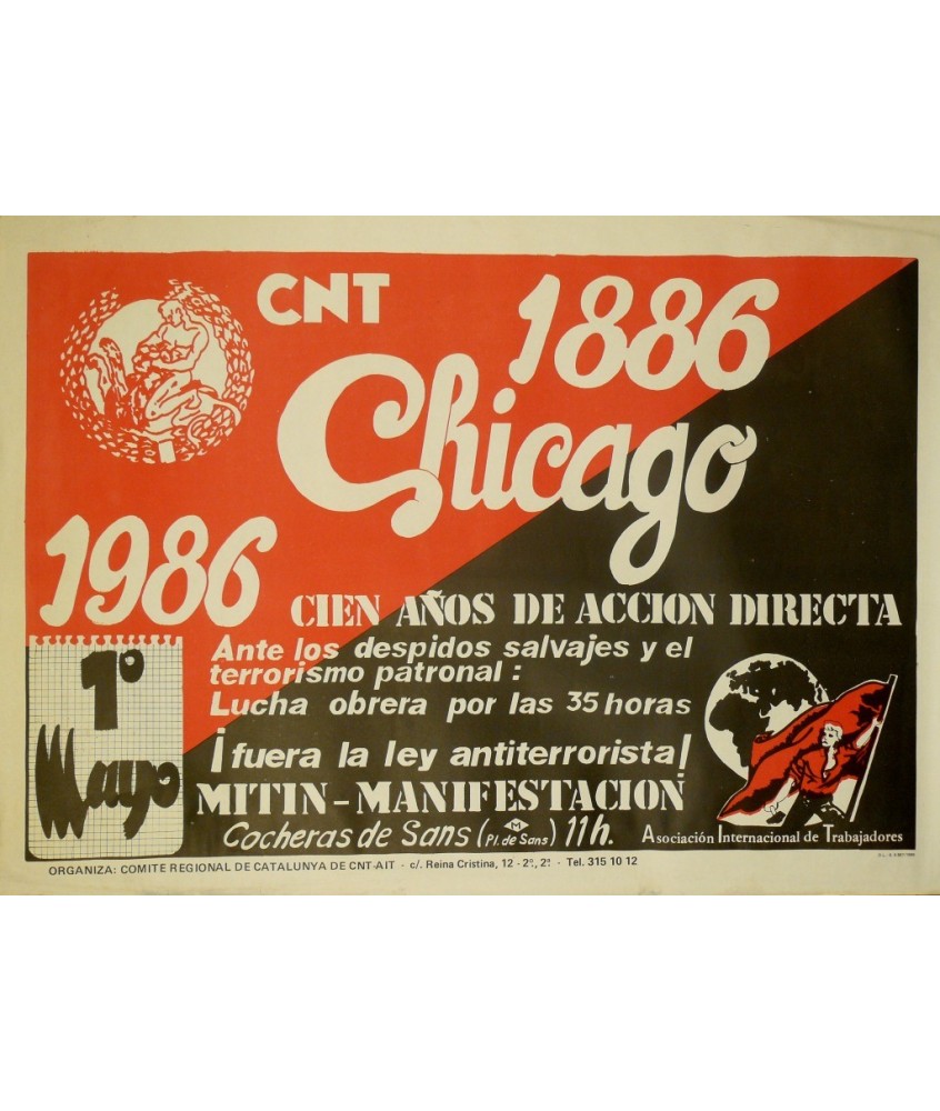 CNT. 1886-1986 CHICAGO