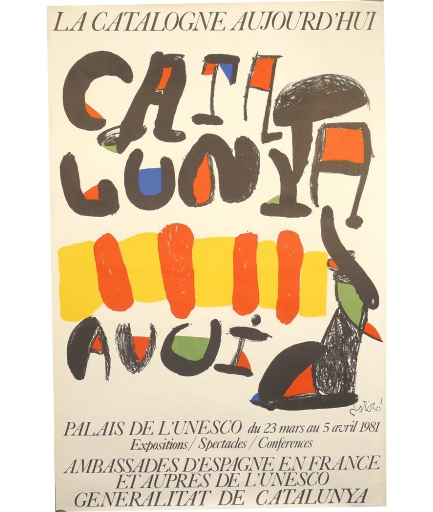 MIRÓ. LA CATALOGNE AUJOURD'HUI. CATALUNYA AVUI - PALAIS DE L'UNESCO