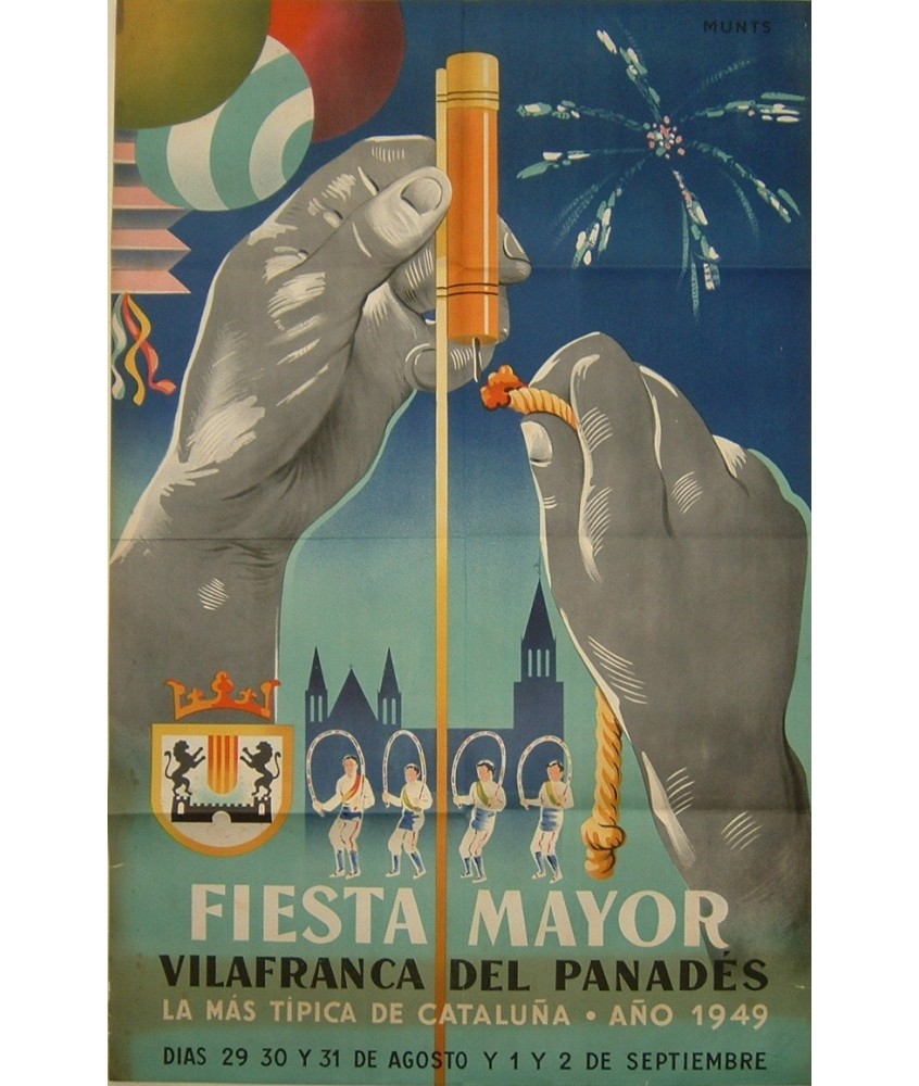 FIESTA MAYOR 1949 VILAFRANCA DEL PANADES