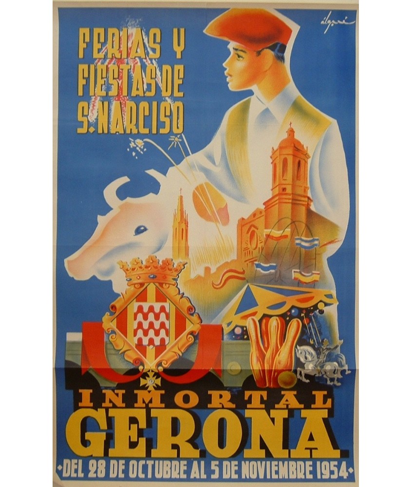 GERONA FERIAS Y FIESTAS DE SAN NARCISO 1954