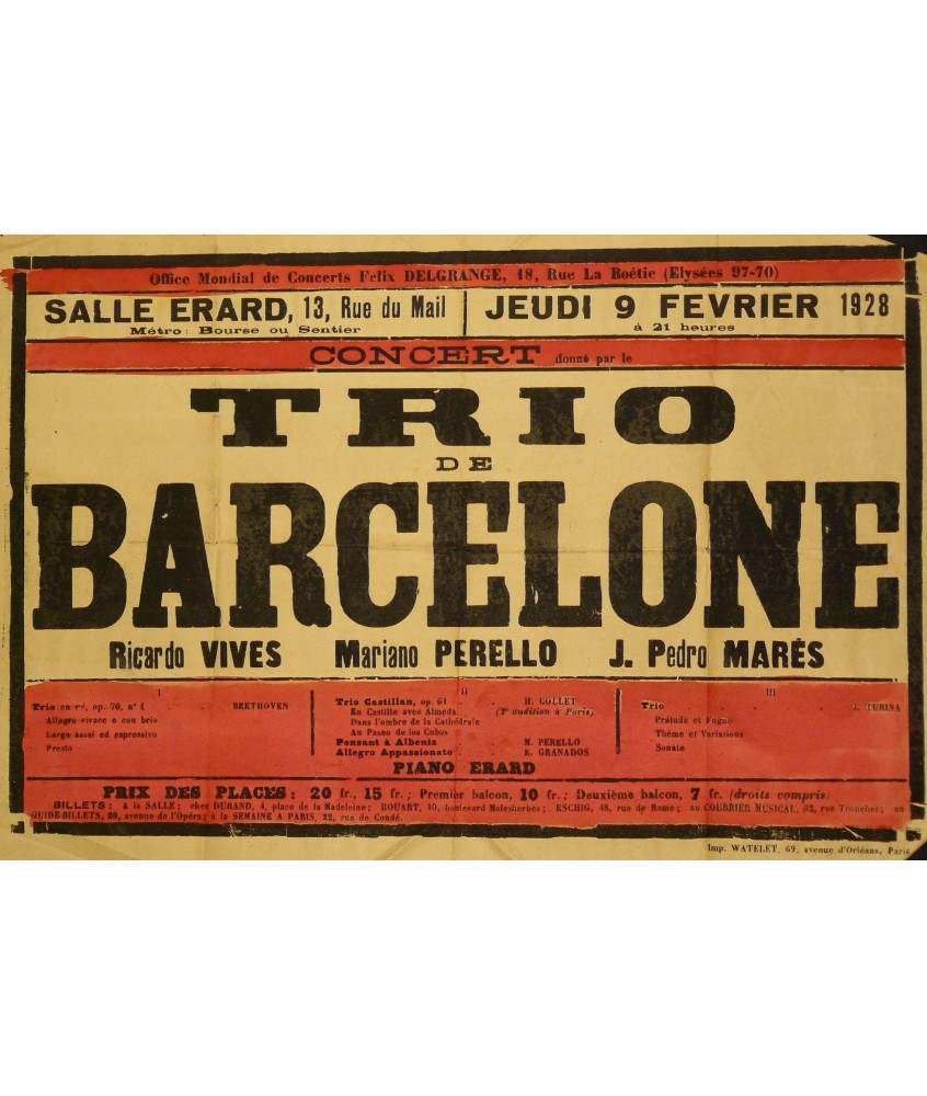 CONCERT TRIO DE BARCELONE