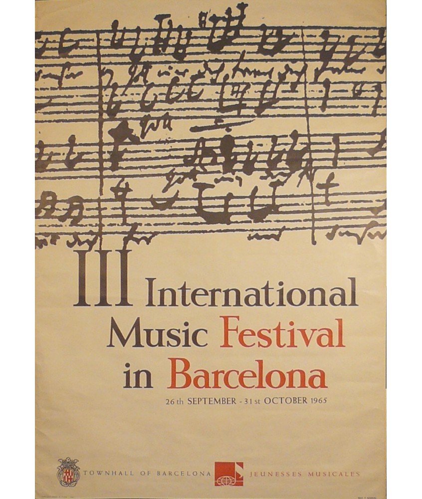 III INTERNATIONAL MUSIC FESTIVAL BARCELONA