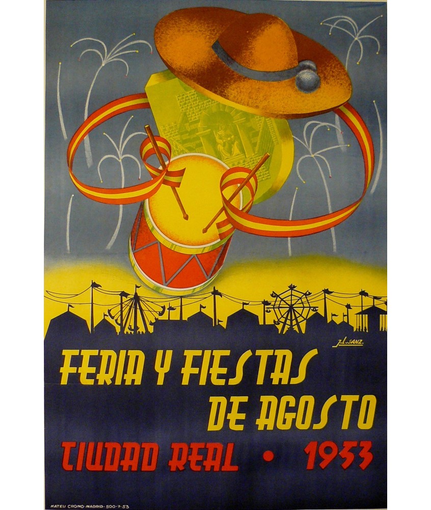 CIUDAD REAL  1953 FERIAS Y FIESTAS