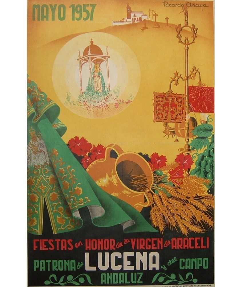 LUCENA 1957 FIESTAS EN HONOR DE LA VIRGEN DE ARACELI