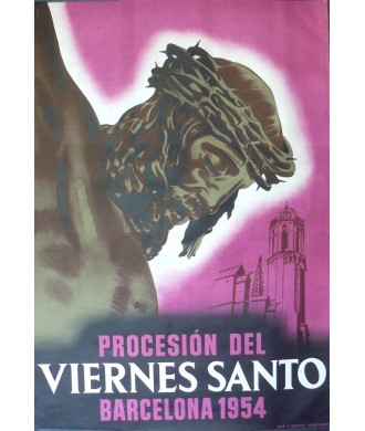 BARCELONA 1954 VIERNES SANTO