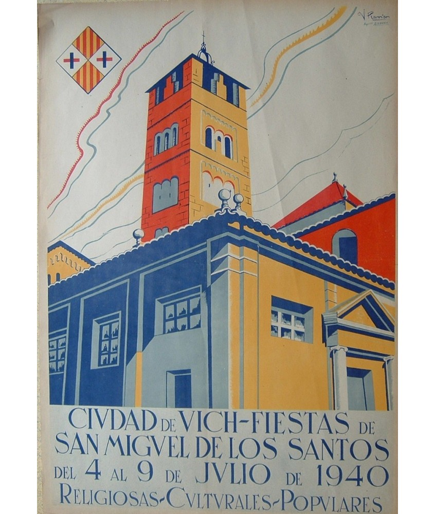 CIUDAD DE VICH FIESTAS DE SAN MIGUEL 1940- VIC