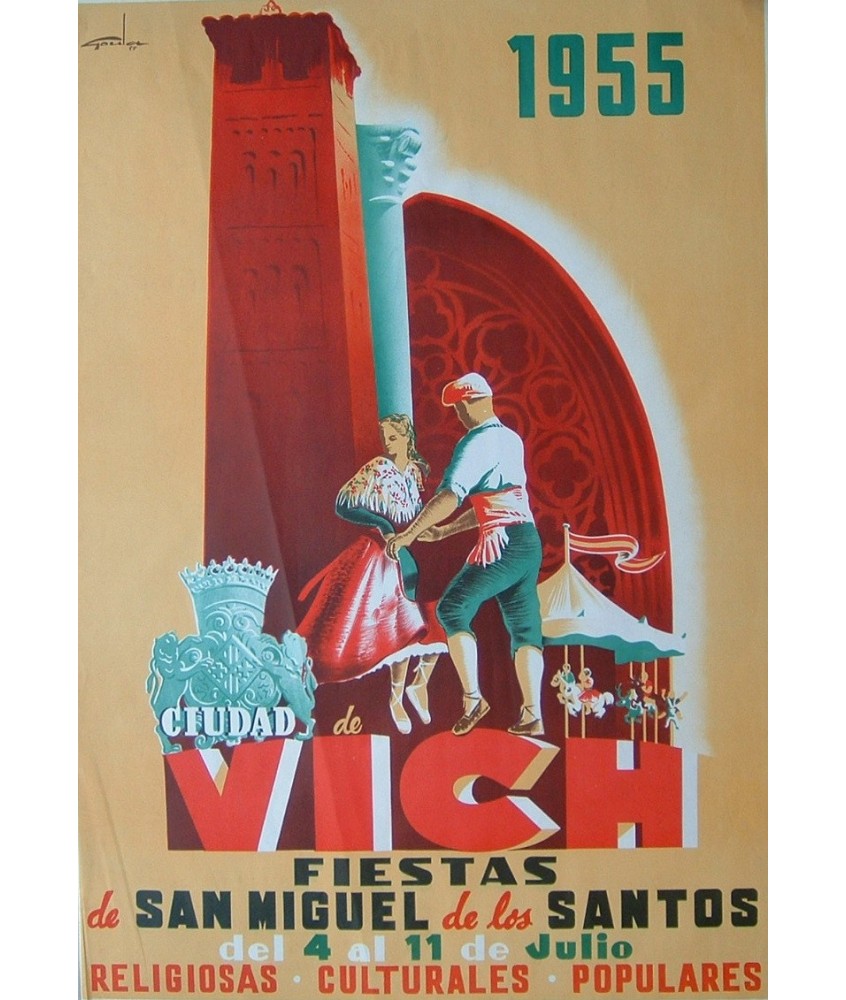 CIUDAD DE VICH FIESTAS DE SAN MIGUEL 1955- VIC