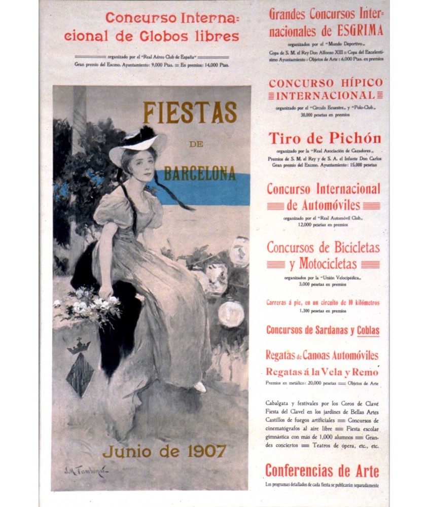 FIESTAS DE BARCELONA JUNIO 1907