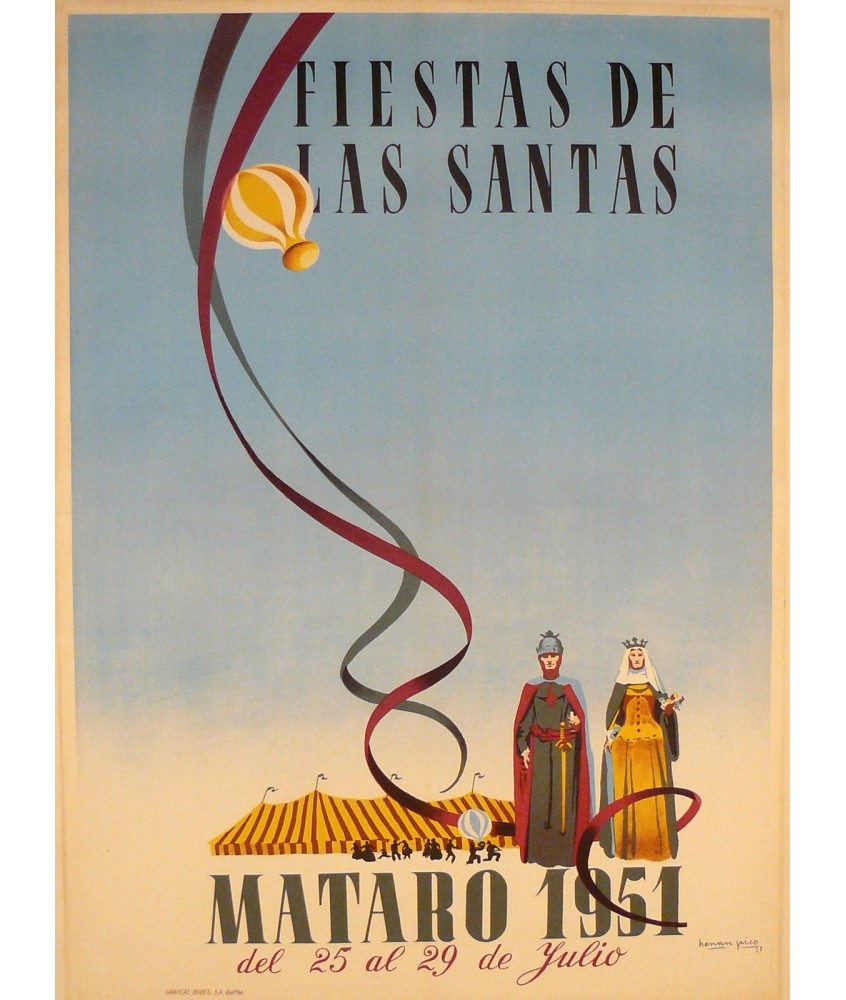 MATARO. FIESTAS DE LAS SANTAS 1951