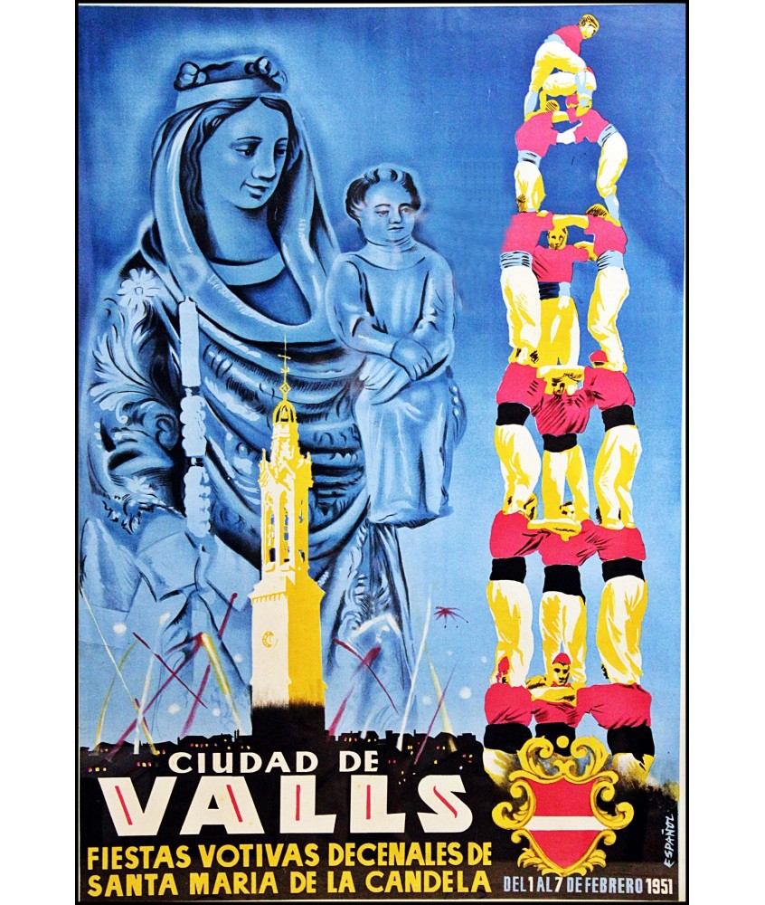 VALLS FIESTAS DE SANTA MARIA DE LA CANDELA 1951