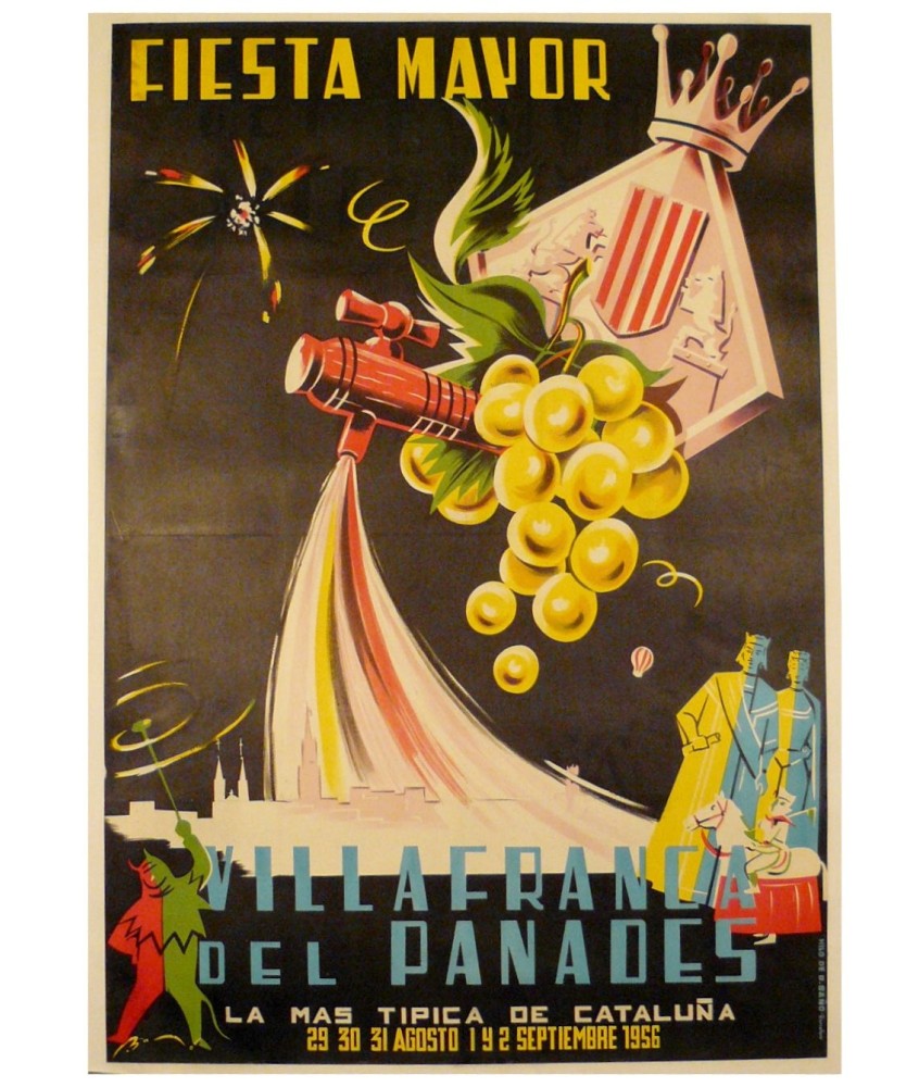 FIESTA MAYOR VILAFRANCA DEL PANADES 1956