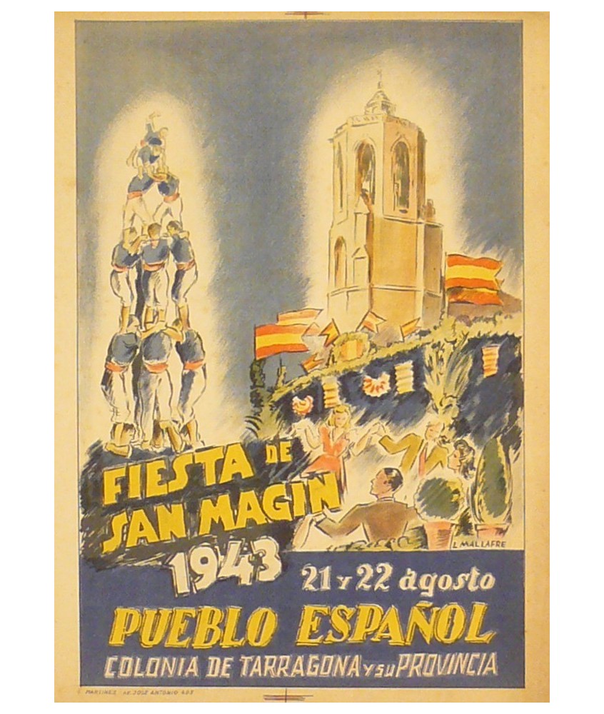 FIESTA DE SAN MAGIN 1943 PUEBLO ESPAÑOL