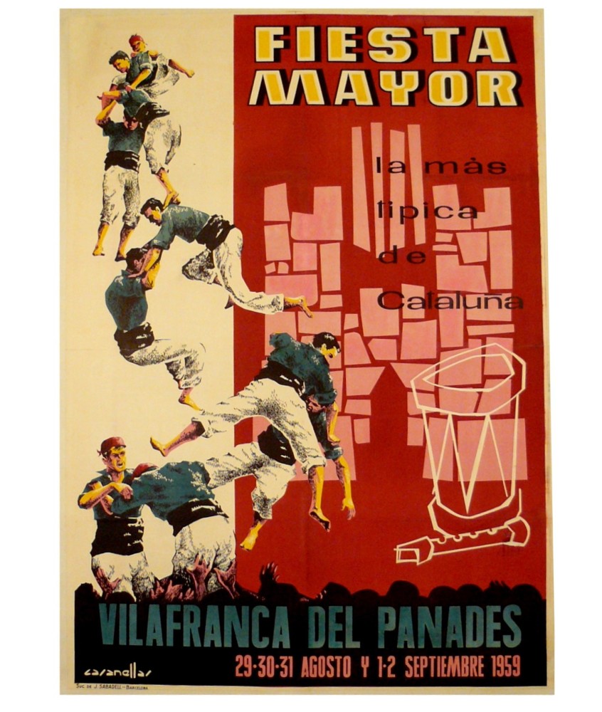 FIESTA MAYOR VILAFRANCA DEL PANADES 1959