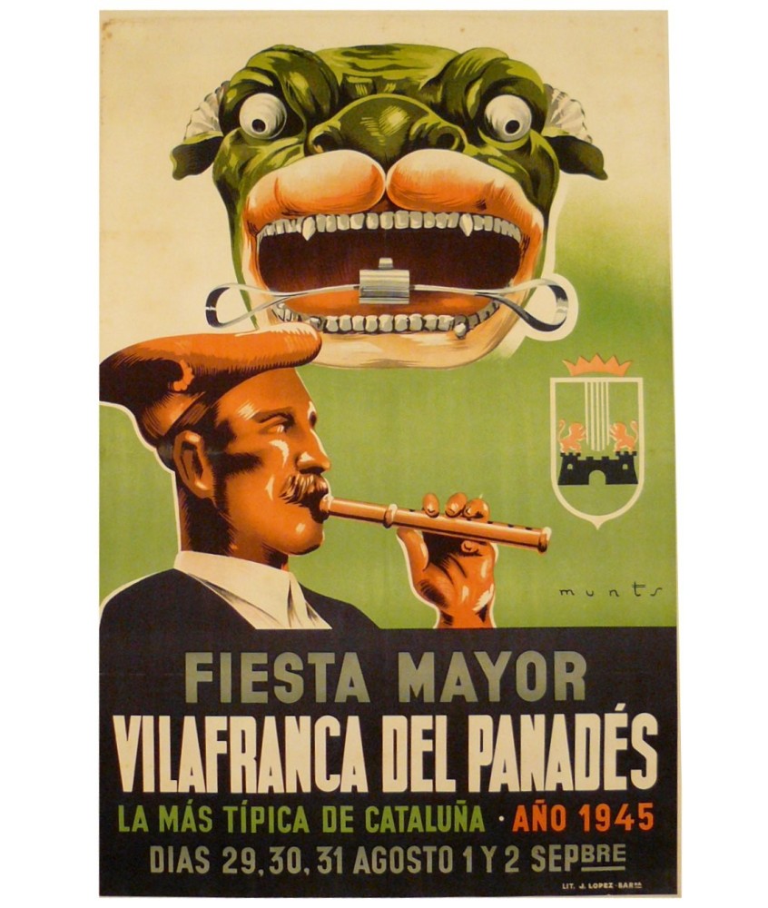 FIESTA MAYOR VILAFRANCA DEL PANADES 1945