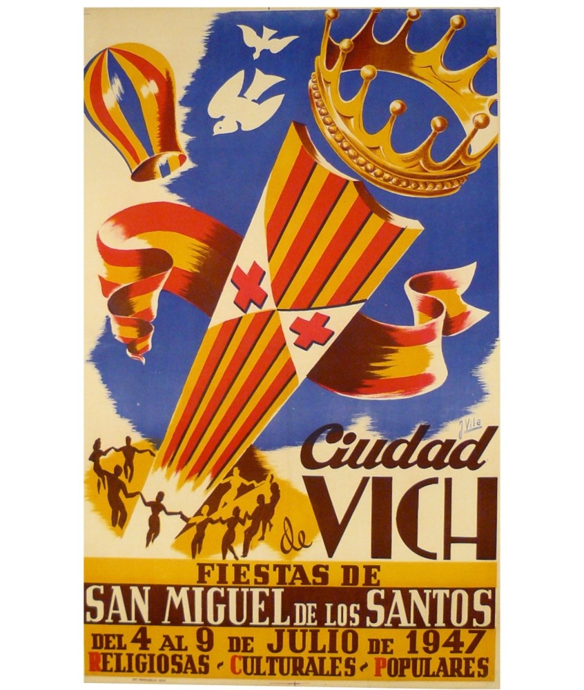 VICH FIESTAS DE SAN MIGUEL DE LOS SANTOS.1947- VIC