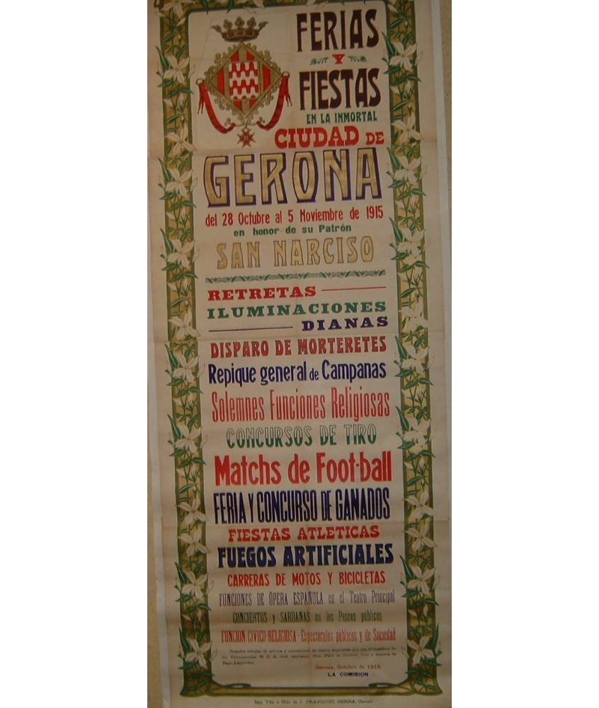 FERIAS Y FIESTAS GERONA 1915