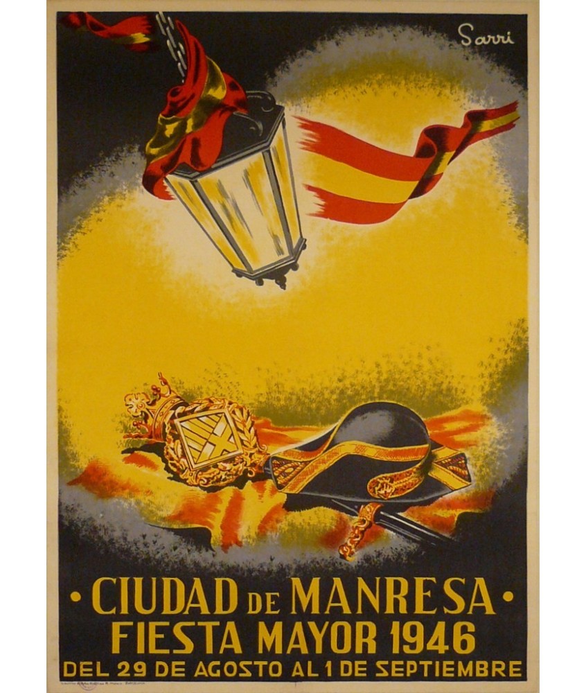 CIUDAD DE MANRESA.FIESTA MAYOR 1946