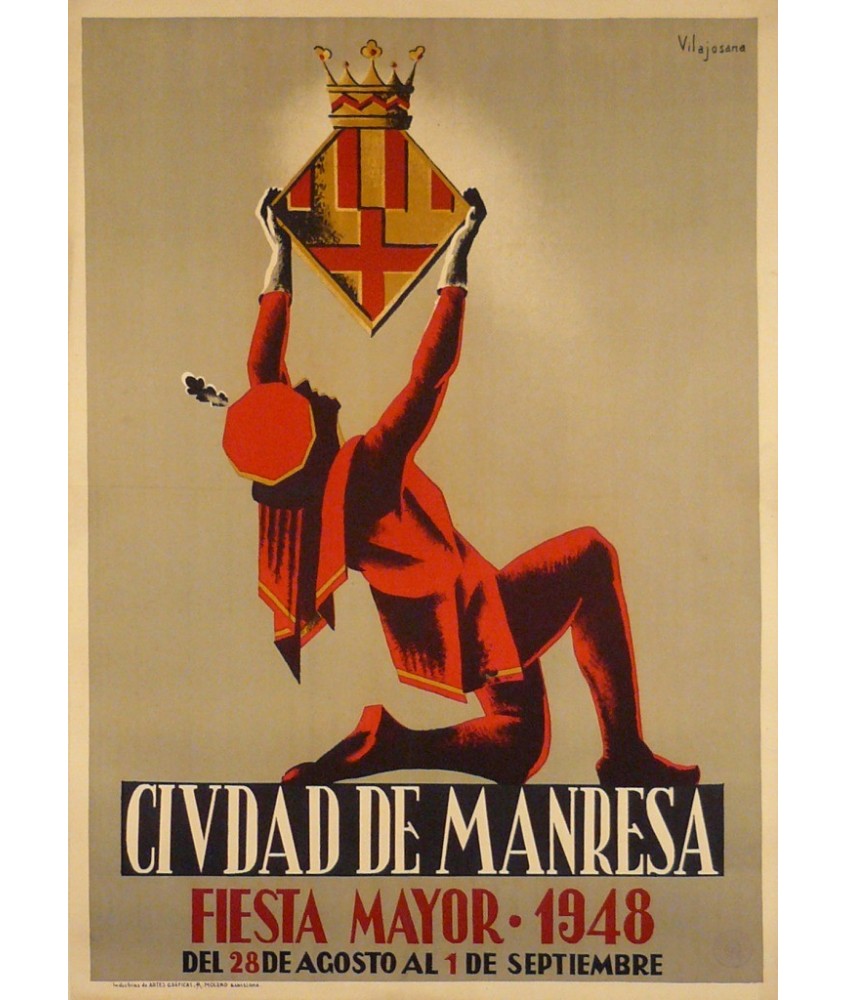 CIUDAD DE MANRESA.FIESTA MAYOR 1948