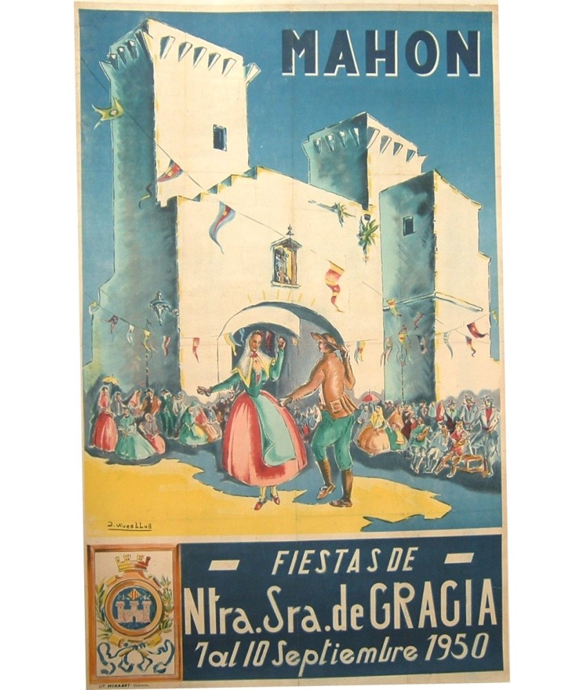 MAHON 1950 FIESTAS DE NUESTRA SEÑORA DE GRACIA