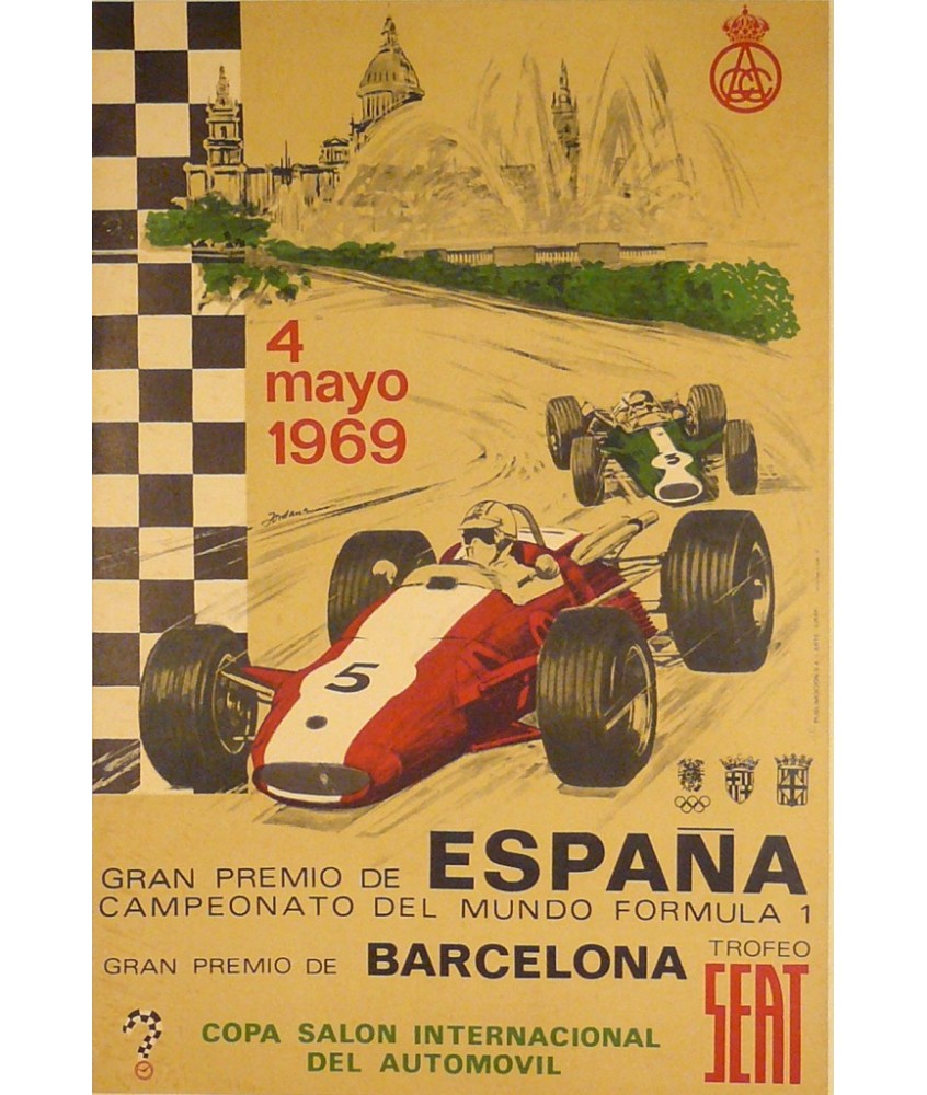 GRAN PREMIO DE ESPAÑA FORMULA 1 - 1969