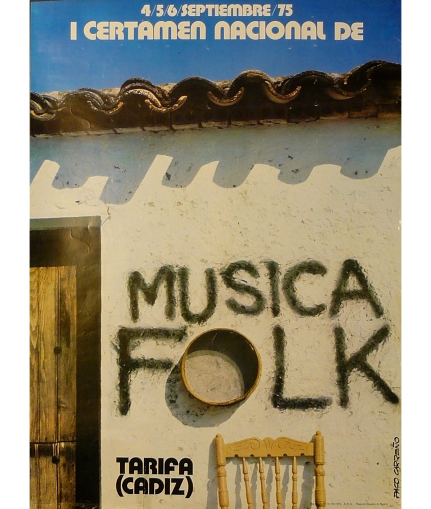 TARIFA. I CERTAMEN NACIONAL DE MUSICA FOLK