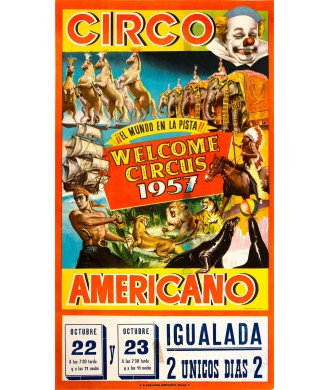 CIRCO AMERICANO. WELCOME CIRCUS 1957