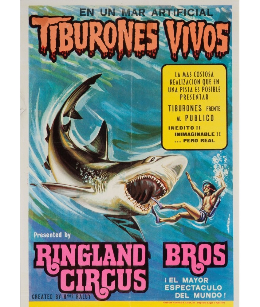 TIBURONES VIVOS. RIGLAND BROS CIRCUS