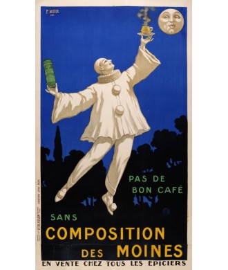 BON CAFÉ. COMPOSITION DES MOINES. 1925