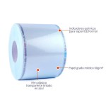 Rollo mixto de esterilización de 75 mm x 200 m