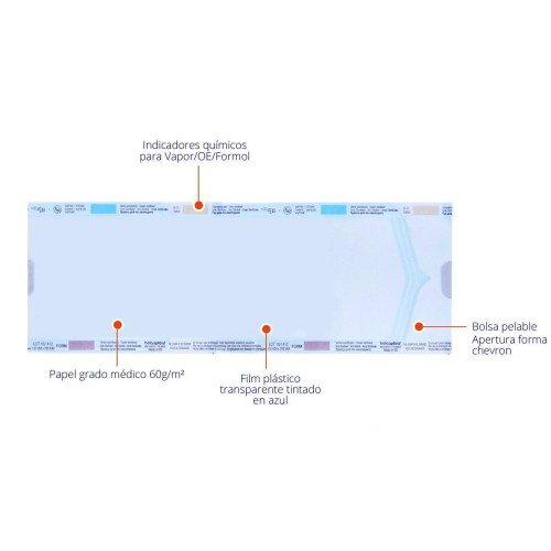 Bolsas autoadhesivas para esterilización 9x23cm  200 uds.