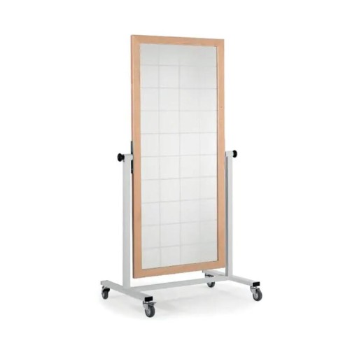 Espejo móvil con luna cuadriculada