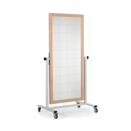 Espejo móvil con luna cuadriculada