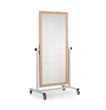 Espejo móvil con luna cuadriculada