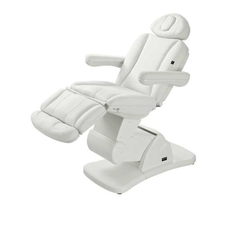 Camilla de estética (PU, 3 Motores). PECTI. Blanco