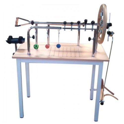 Mesa de manos con pedal rehabilitación cromada.