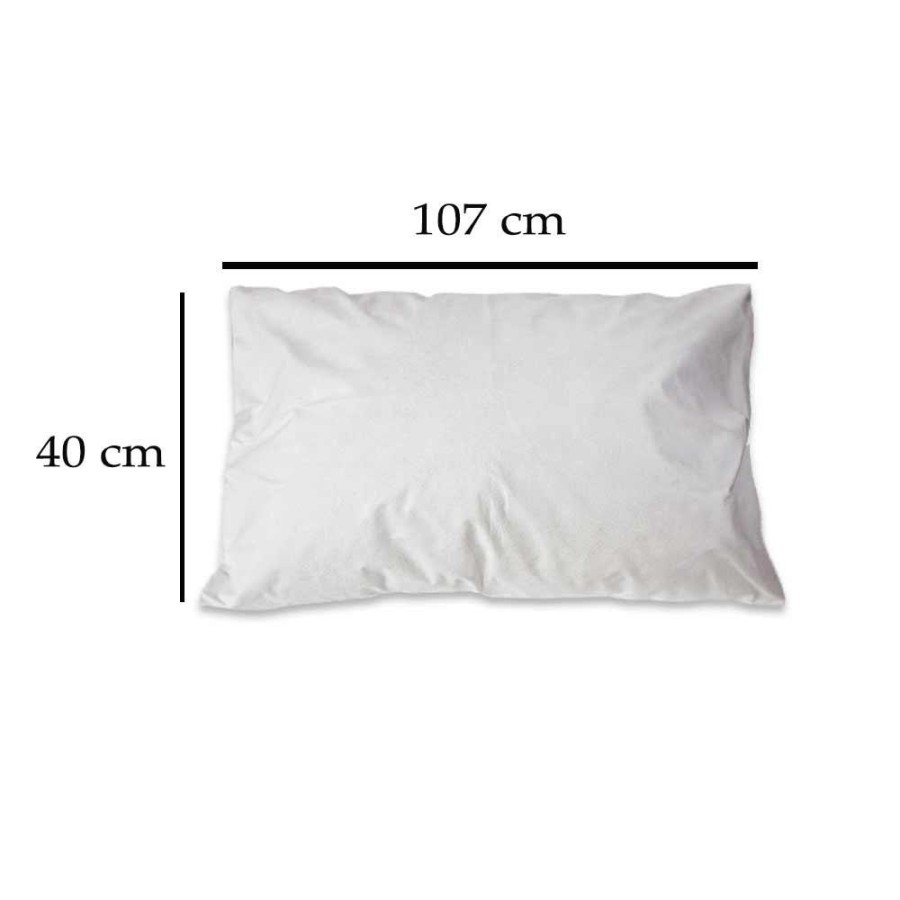 Cubrealmohadas pp 107*40 cm blanco 100uds.
