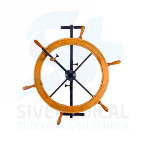 Rueda de hombros en madera barnizada de haya. 