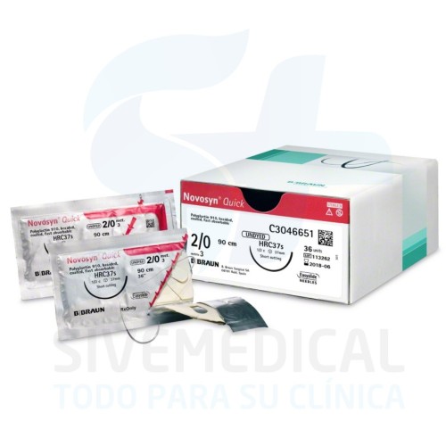 SUTURA NOVOSYN QUICK 5/0 (3/8) 70CM DS19 36U