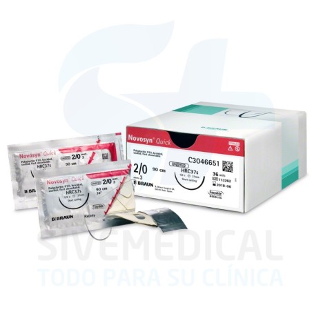 SUTURA NOVOSYN QUICK 5/0 (3/8) 70CM DS19 36U