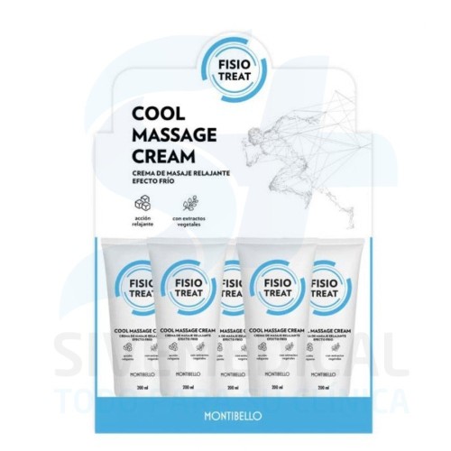 Crema masaje frío Fisiotreat Montibello 200 ml. Expositor
