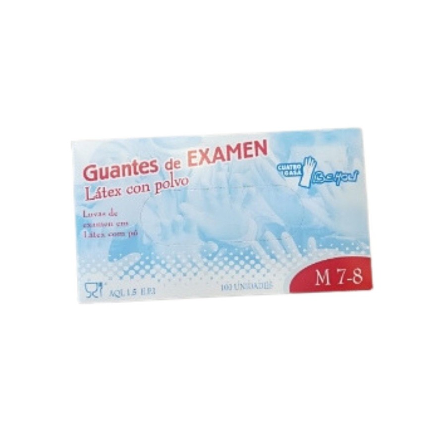 Guante latex beholi con polvo