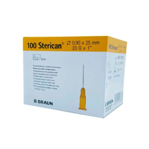 Aguja Hipodérmica STERICAN 20g x 1" 0,90 x 25 mm