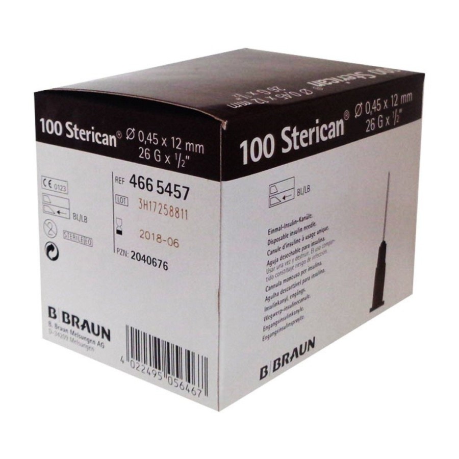 Aguja Hipodérmica STERICAN 26g x 1/2" 0,45 x 12 mm