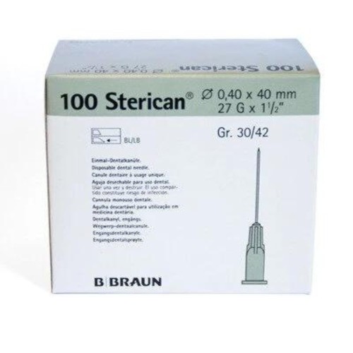 Aguja Hipodérmica STERICAN 27g x 1 1/2" 0,4 x 40 mm
