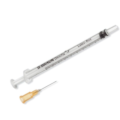 Jeringa OMNIFIX-F Tuberculina 1ml con aguja 25Gx 5/8"