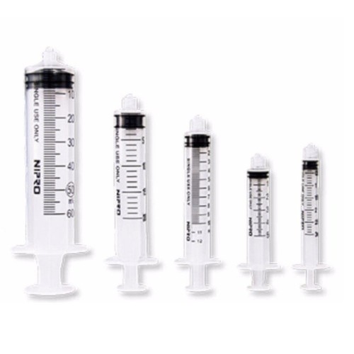 Jeringa NIPRO Luer-lock 3 cuerpos